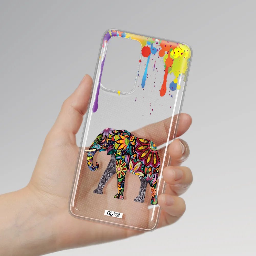 Mandala Elephant Samsung A52 Clear TPU Case