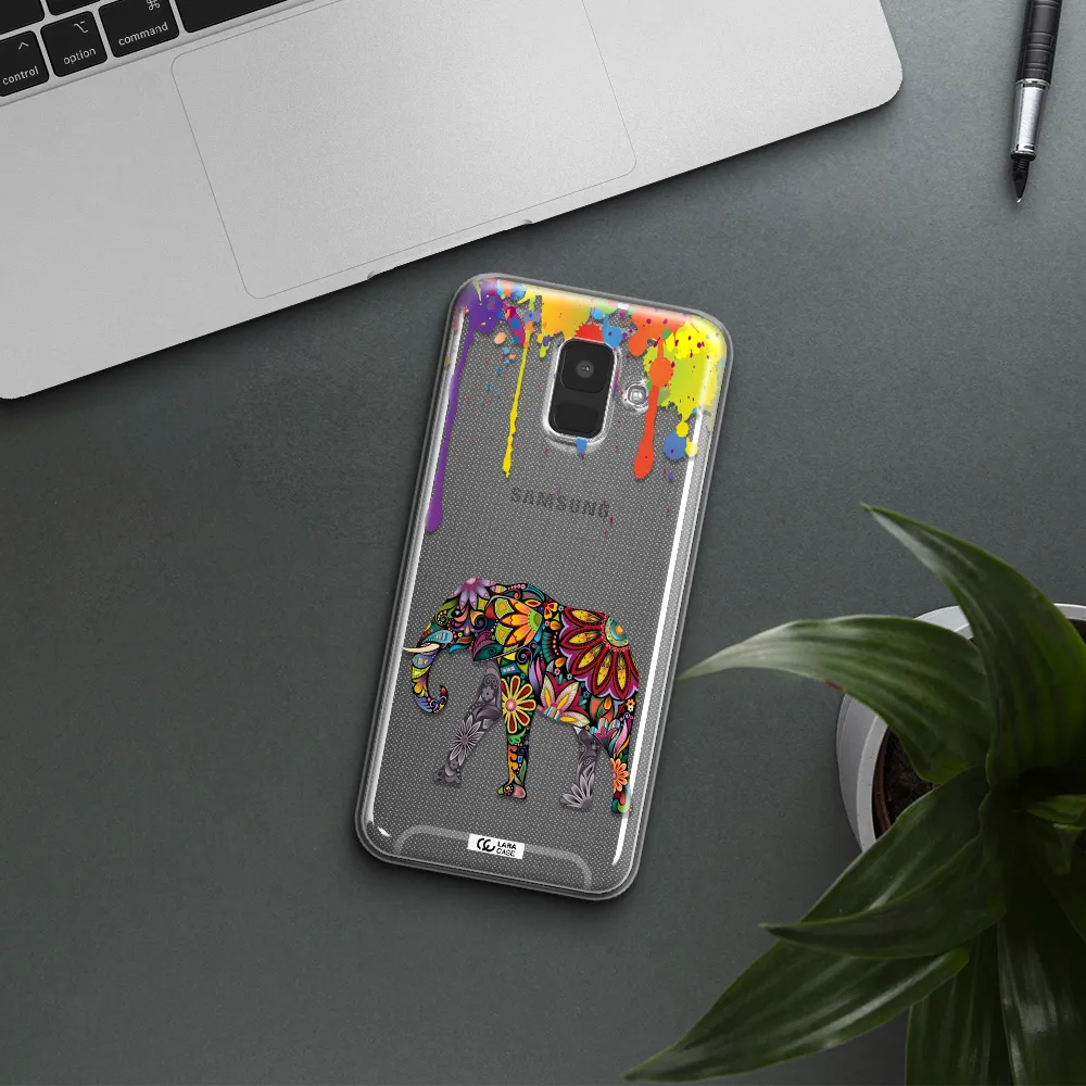 Mandala Elephant Samsung A6 Clear TPU Case