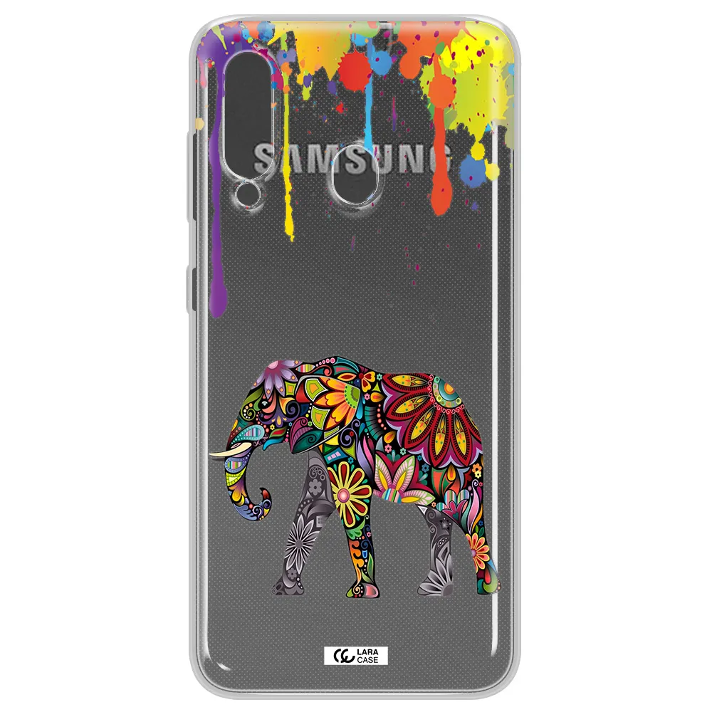 Mandala Elephant Samsung A60 Clear TPU Case