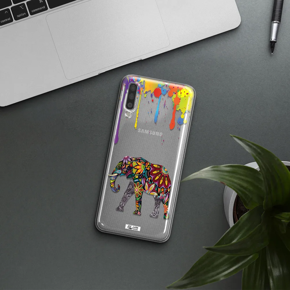 Mandala Elephant Samsung A70 Clear TPU Case