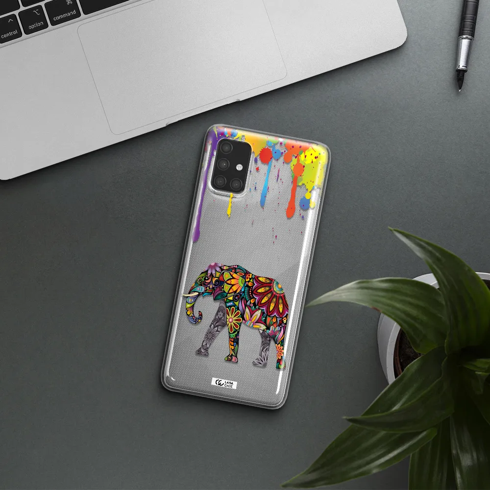 Mandala Elephant Samsung A71 Clear TPU Case