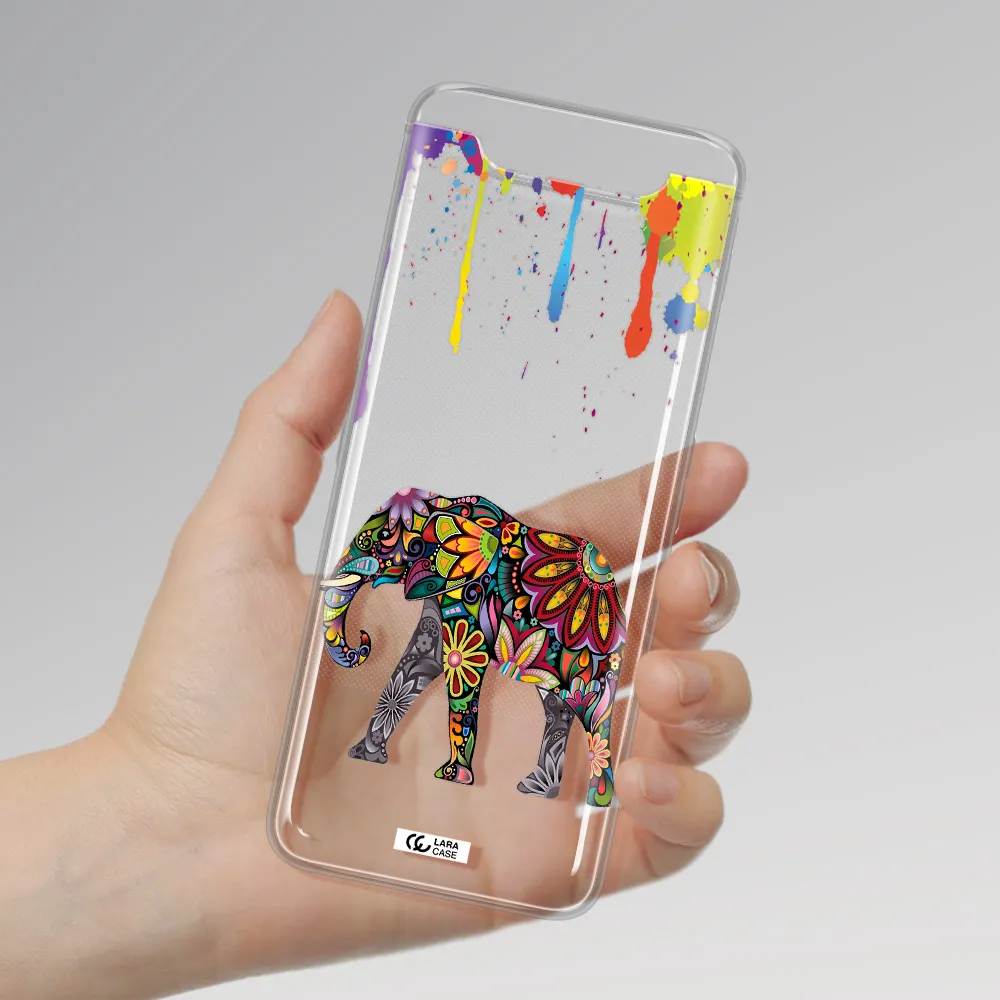 Mandala Elephant Samsung A80 Clear TPU Case