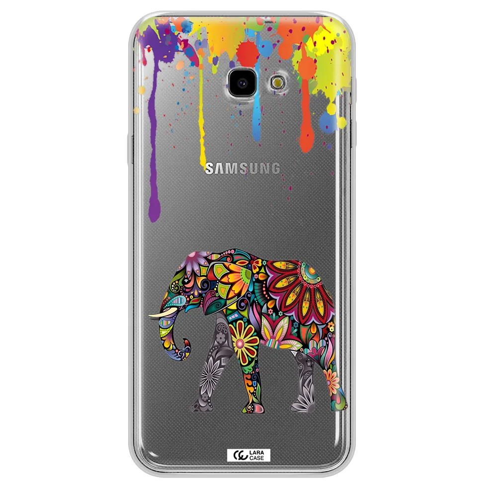 Mandala Elephant Samsung J4 Plus Clear TPU Case