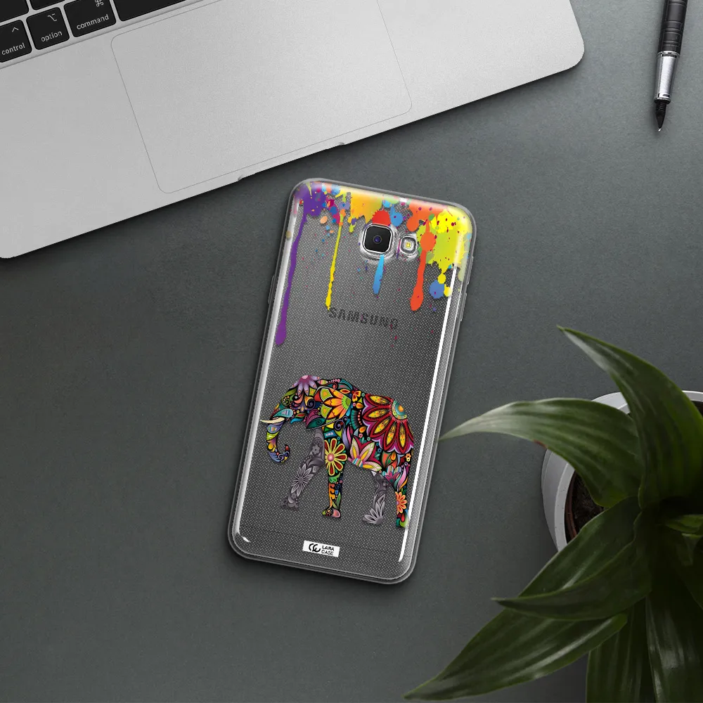 Mandala Elephant Samsung J5 Prime Clear TPU Case