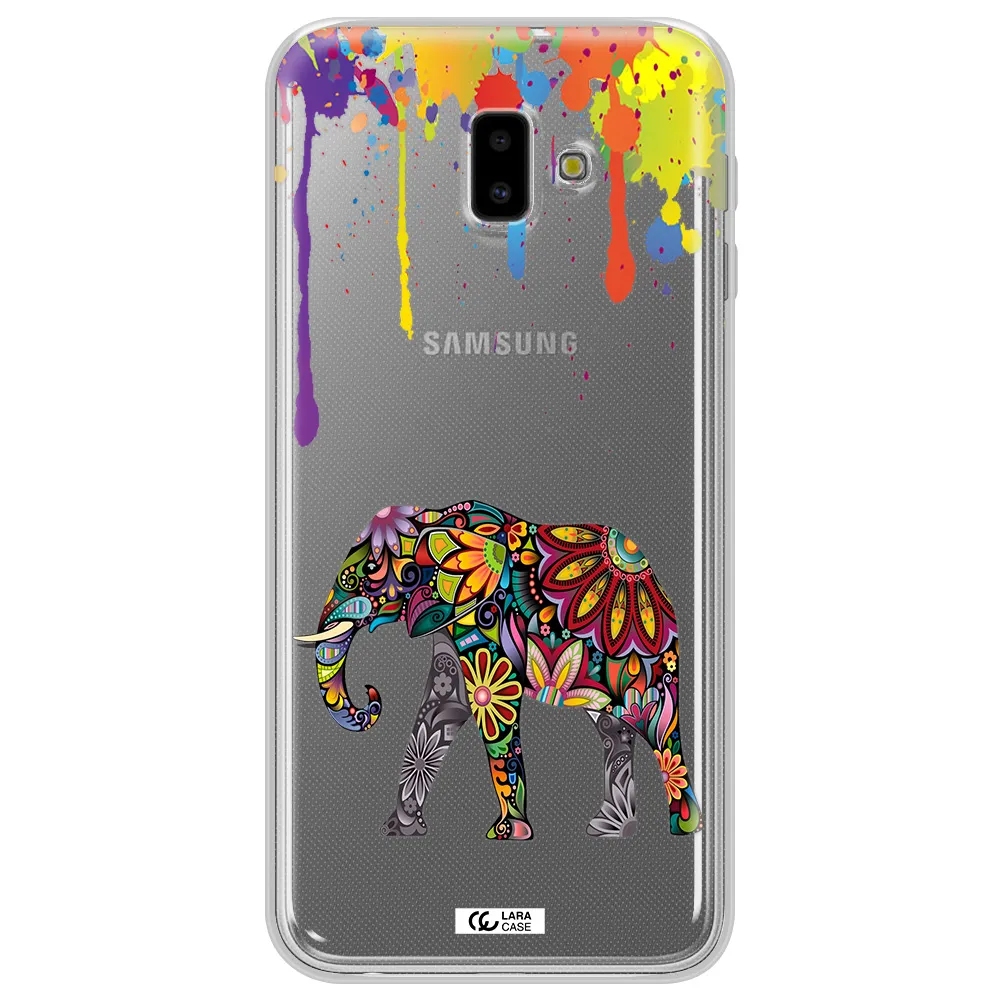 Mandala Elephant Samsung J6 Plus Clear TPU Case