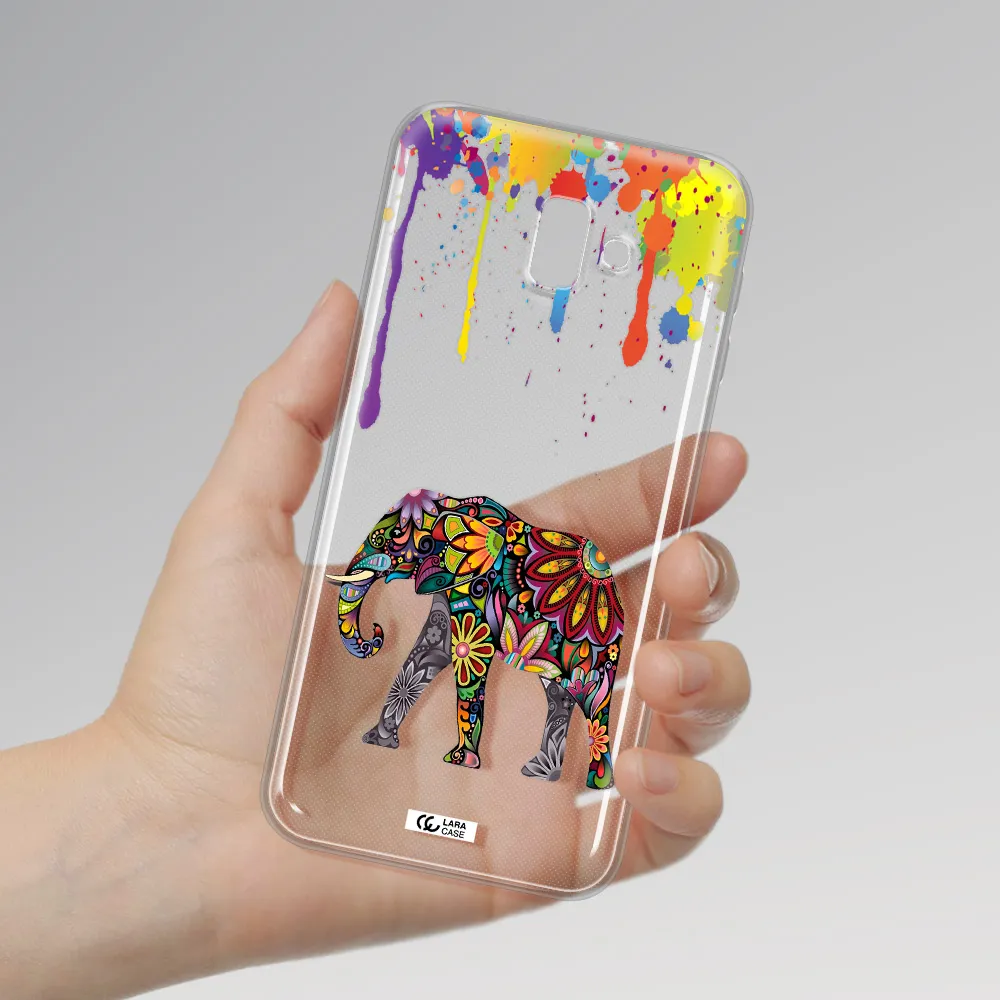 Mandala Elephant Samsung J6 Plus Clear TPU Case