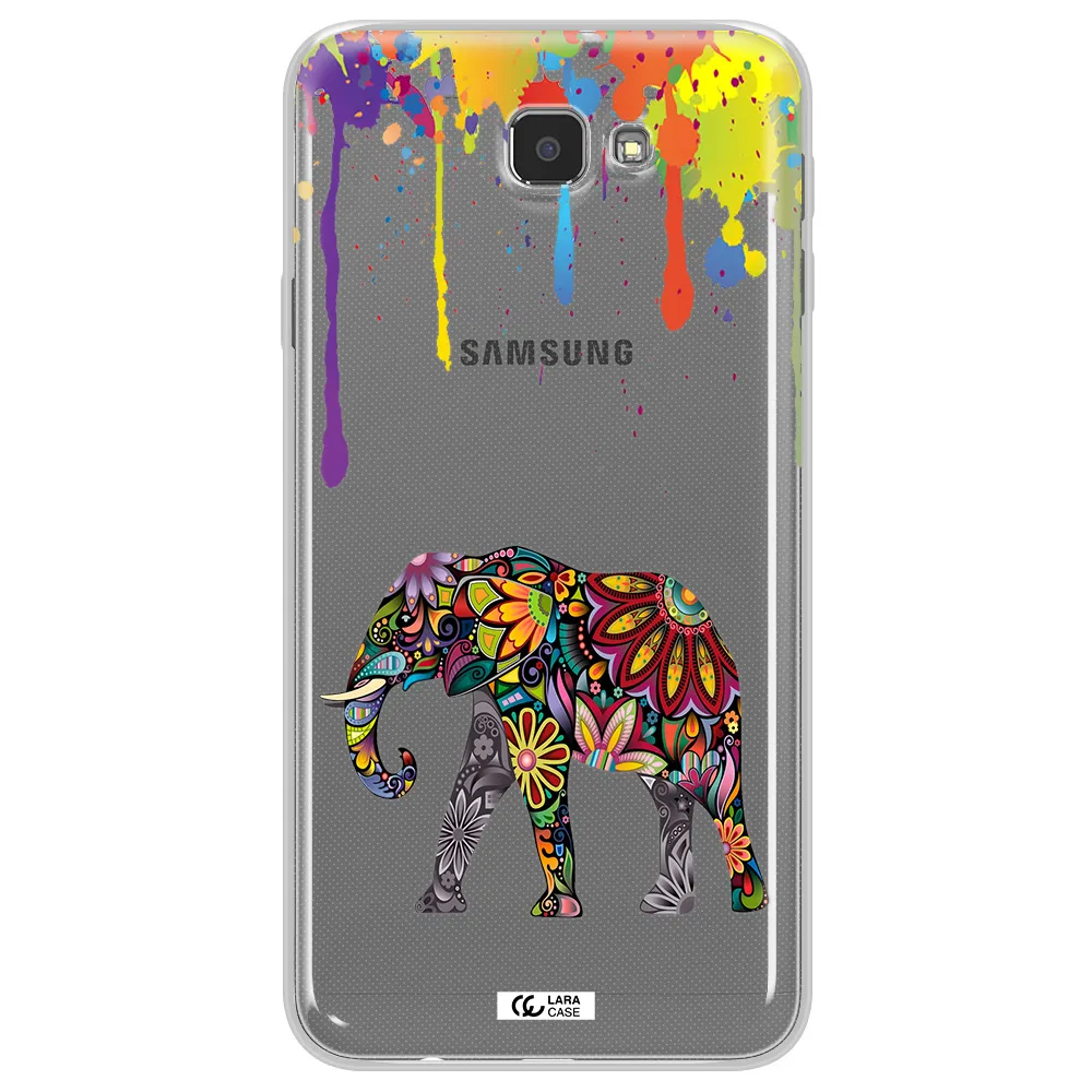 Mandala Elephant Samsung J7 Prim Clear TPU Case