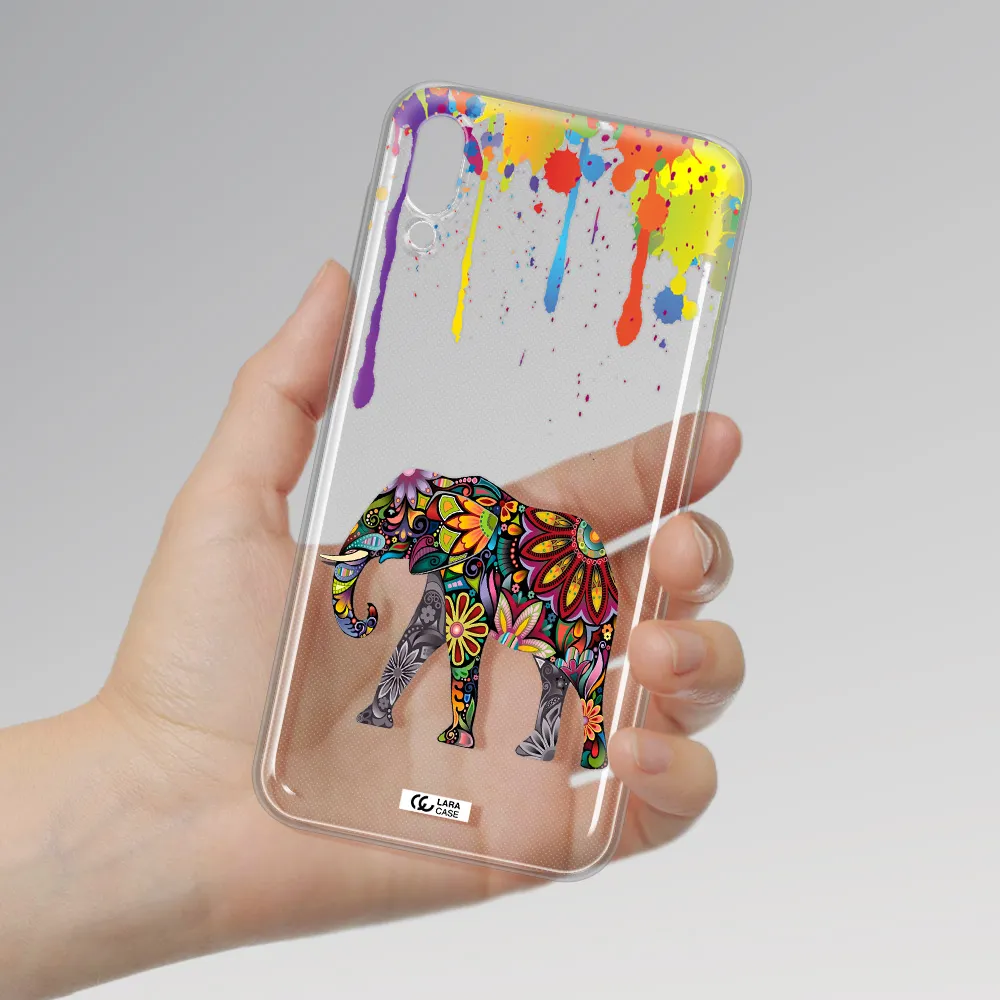 Mandala Elephant Samsung M10 Clear TPU Case