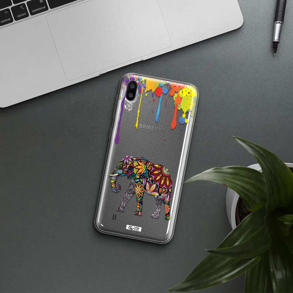 Mandala Elephant Samsung M10 Clear TPU Case