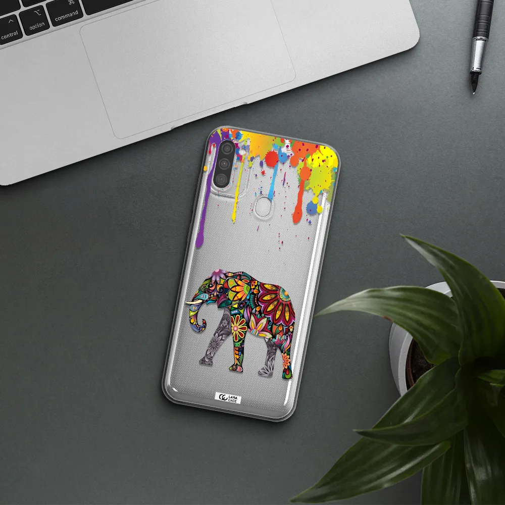 Mandala Elephant Samsung M11 Clear TPU Case