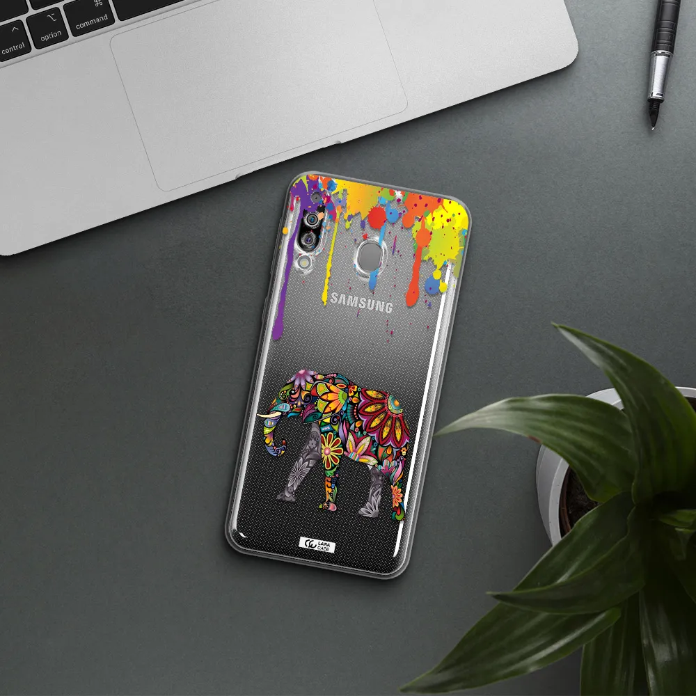 Mandala Elephant Samsung M30 Clear TPU Case