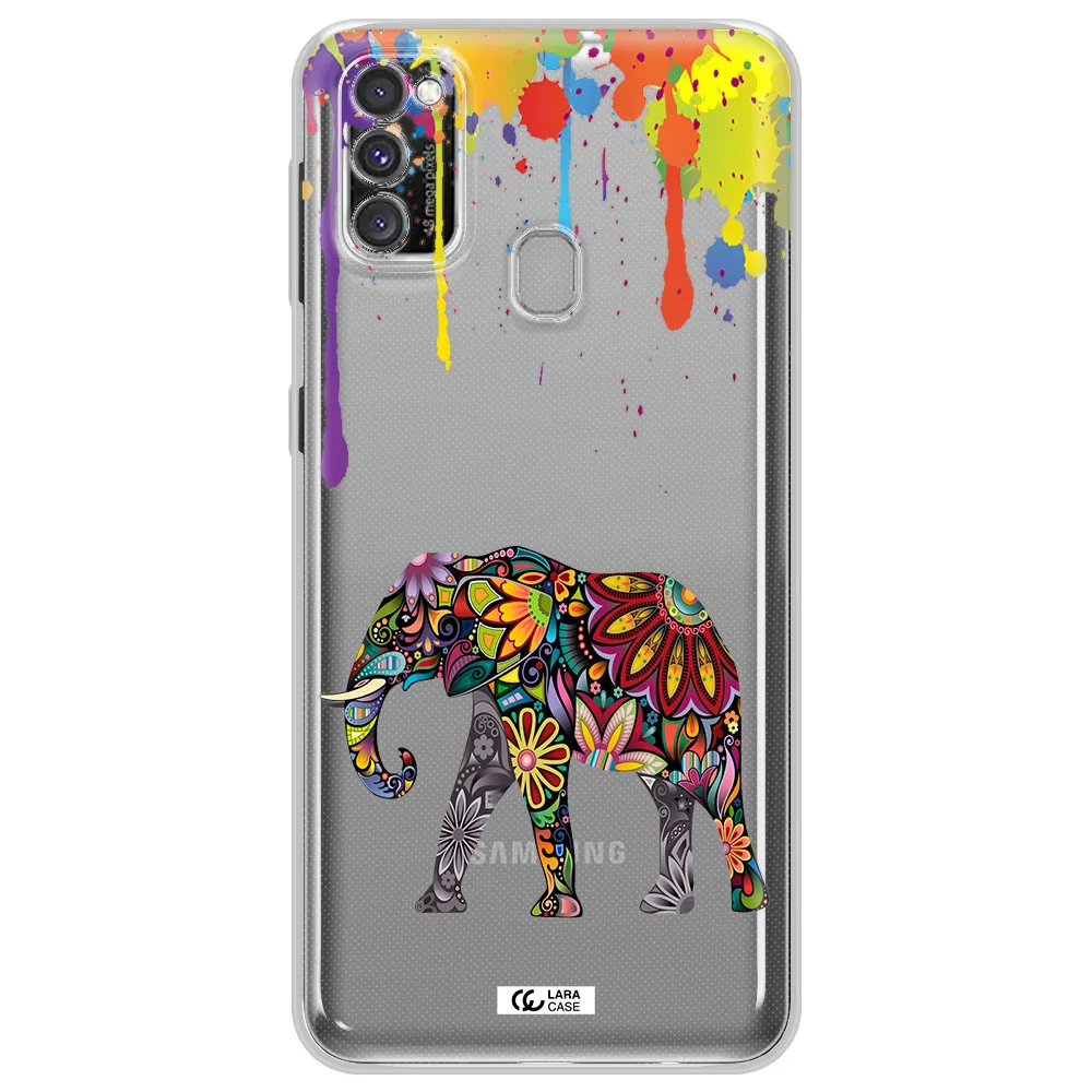 Mandala Elephant Samsung M30S Clear TPU Case