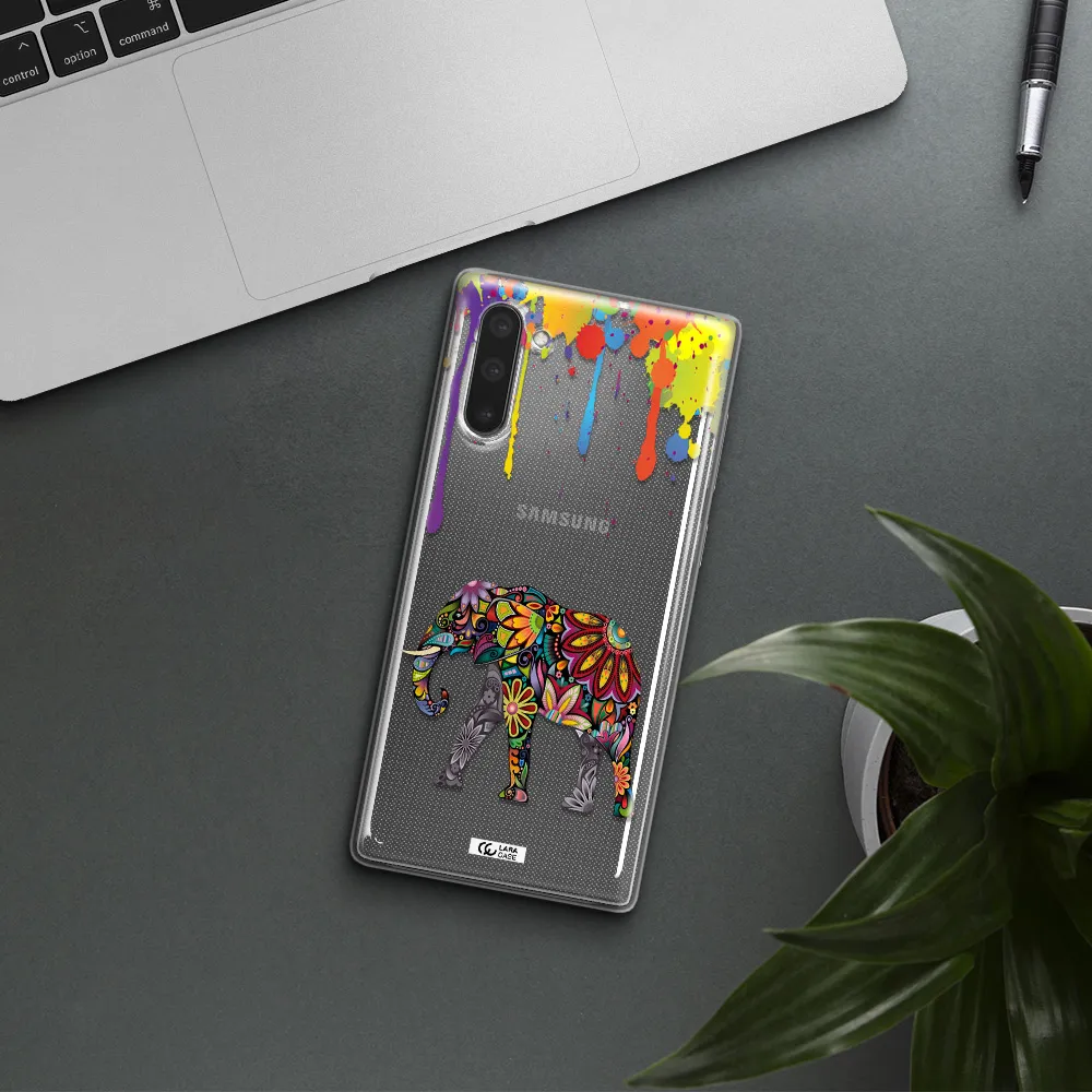 Mandala Elephant Samsung Note 10 Clear TPU Case