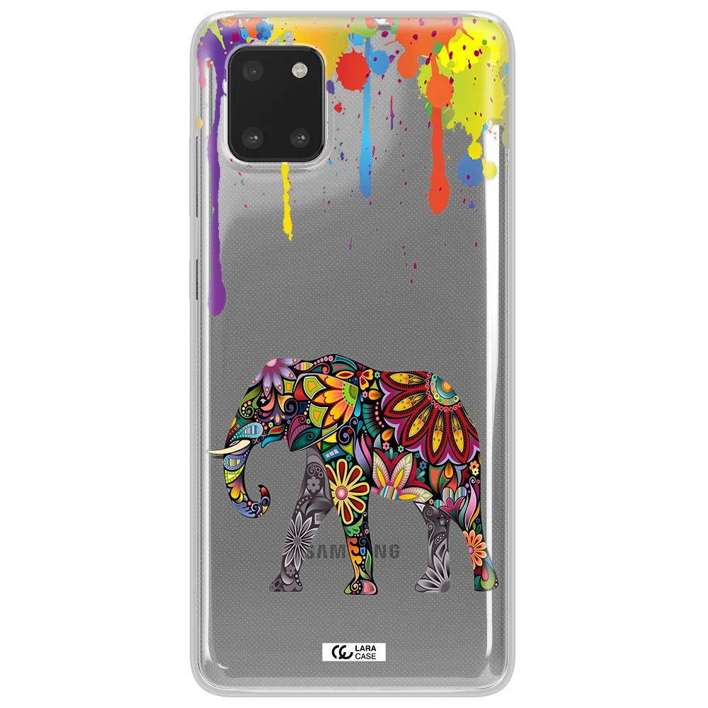 Mandala Elephant Samsung Note 10 Lite Clear TPU Case