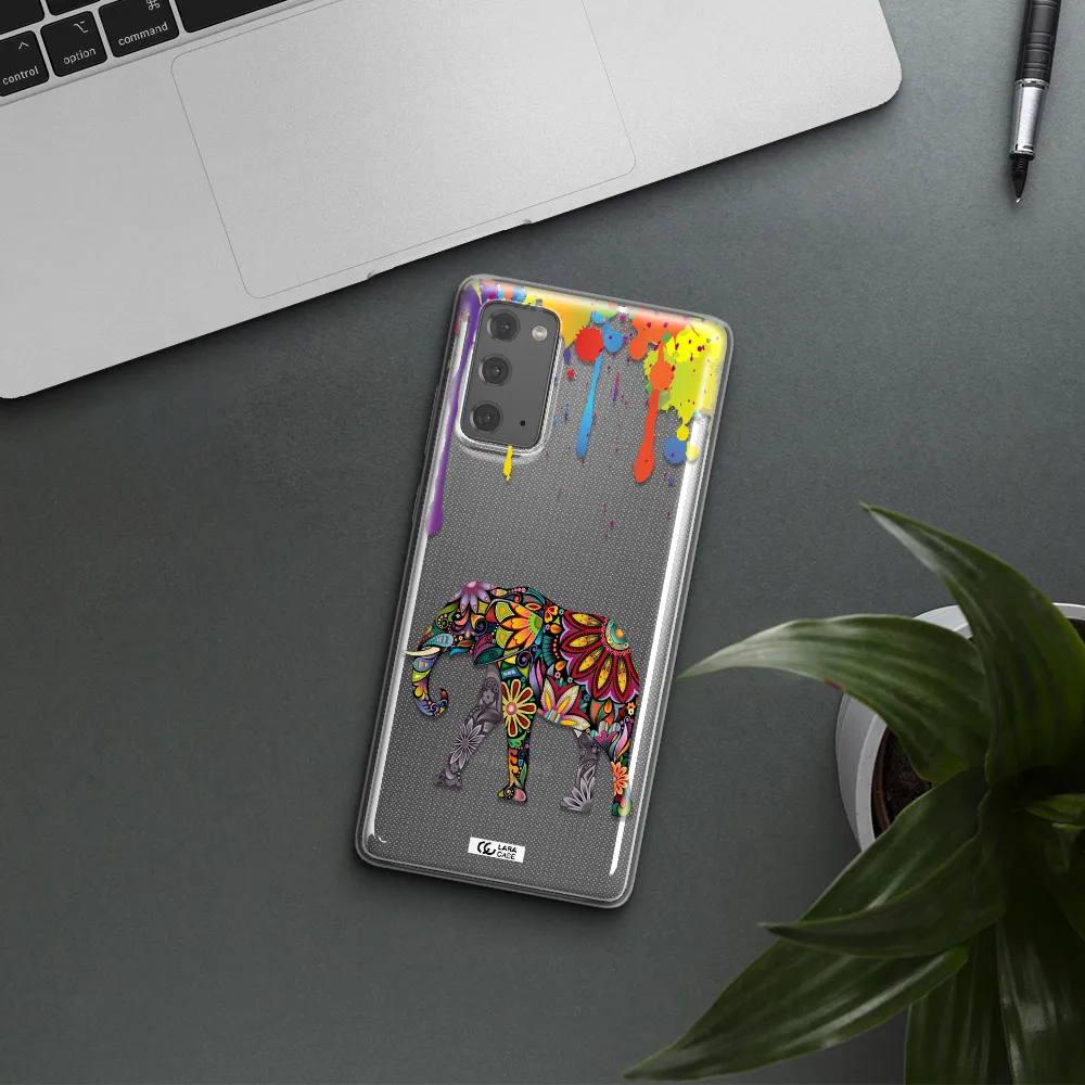 Mandala Elephant Samsung Note 20 Clear TPU Case