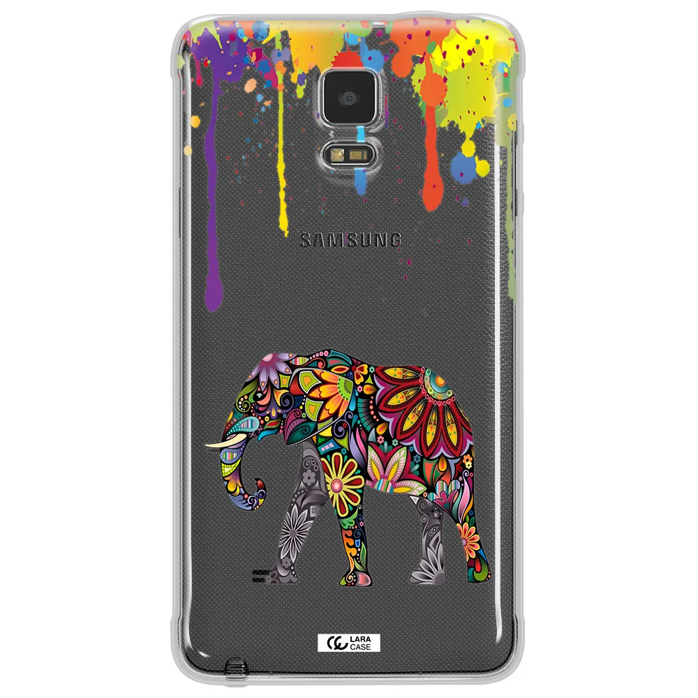 Mandala Elephant Samsung Note 4 Clear TPU Case
