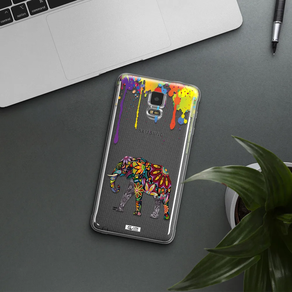 Mandala Elephant Samsung Note 4 Clear TPU Case