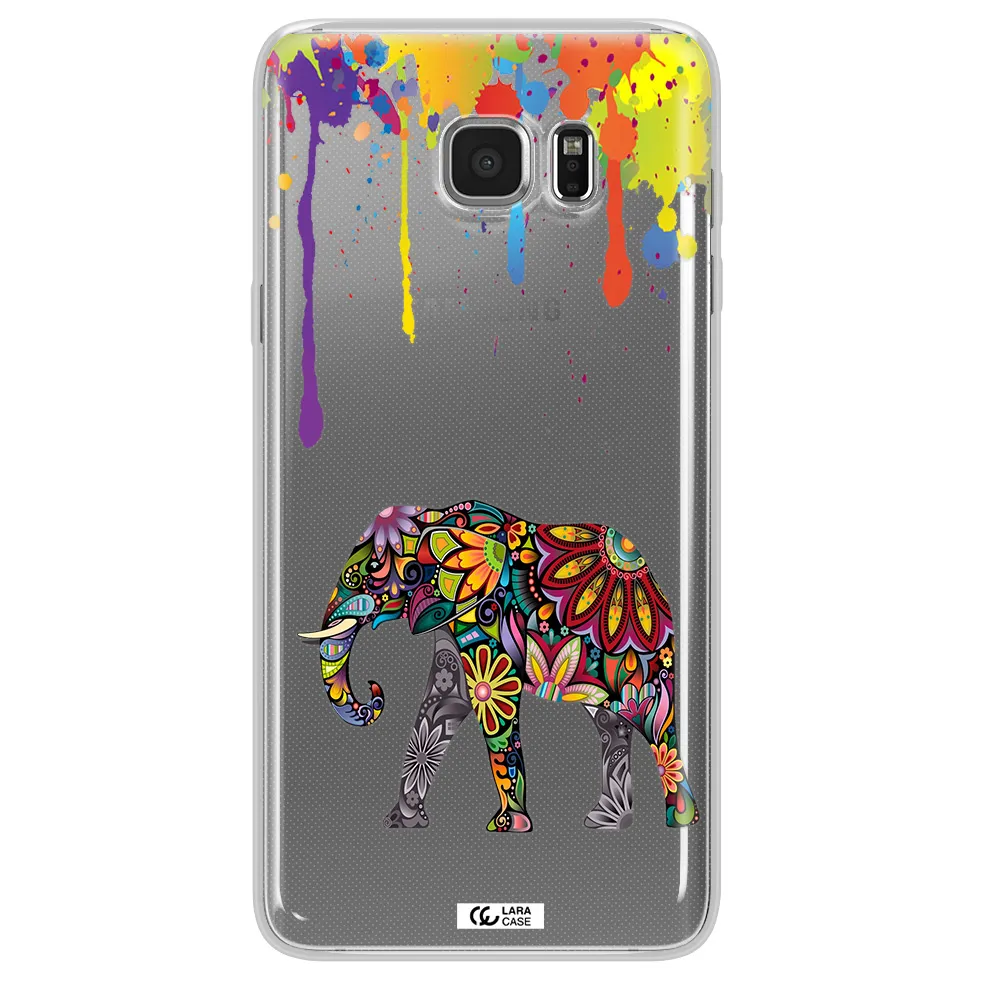 Mandala Elephant Samsung Note 5 Clear TPU Case