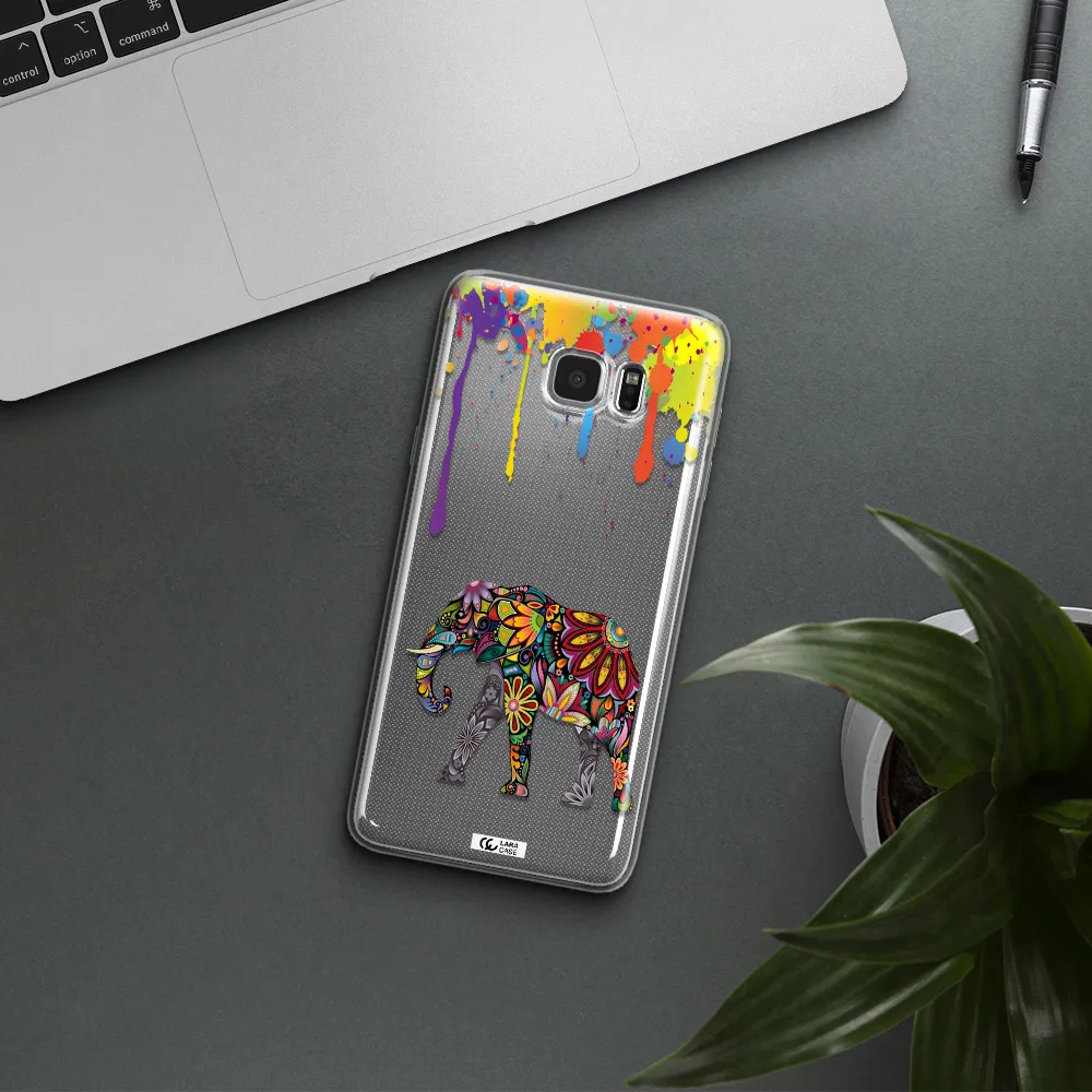 Mandala Elephant Samsung Note 5 Clear TPU Case