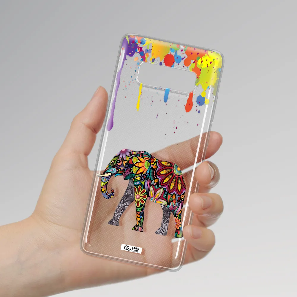 Mandala Elephant Samsung Note 8 Clear TPU Case