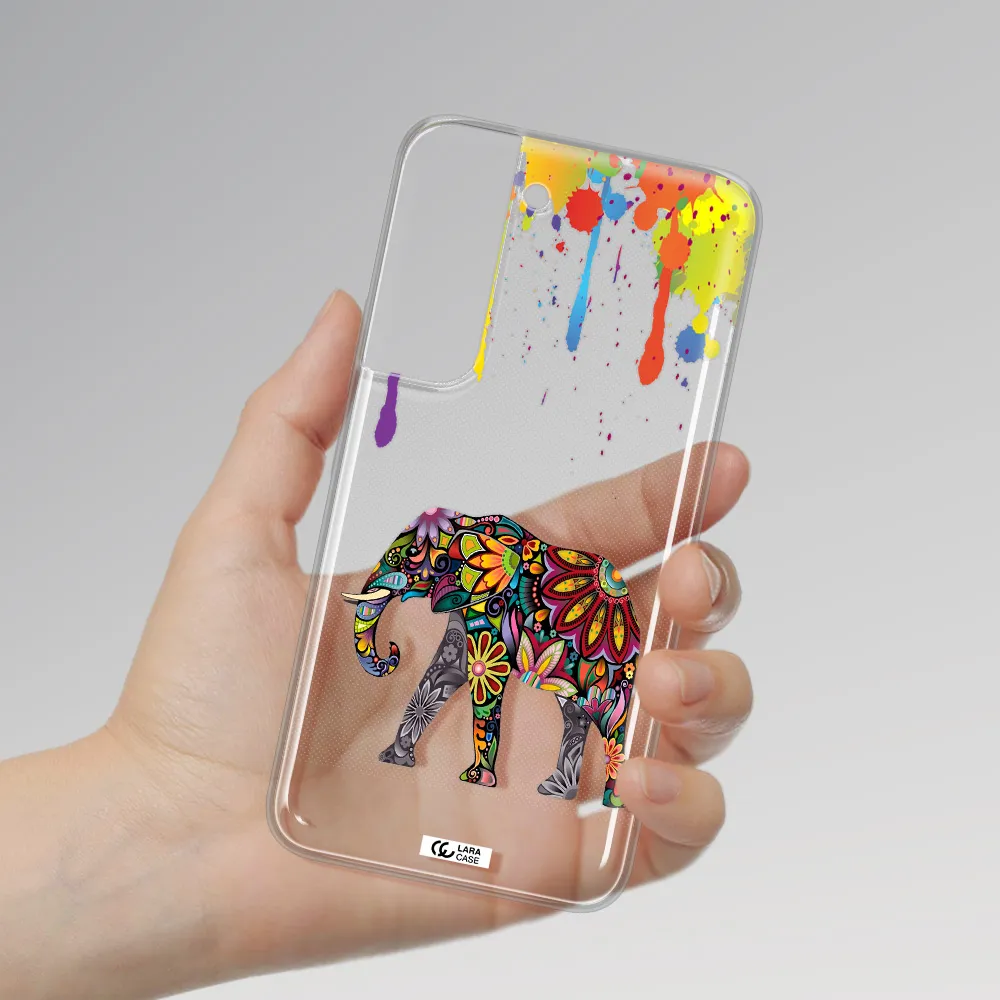 Mandala Elephant Samsung S 22 Clear TPU Case