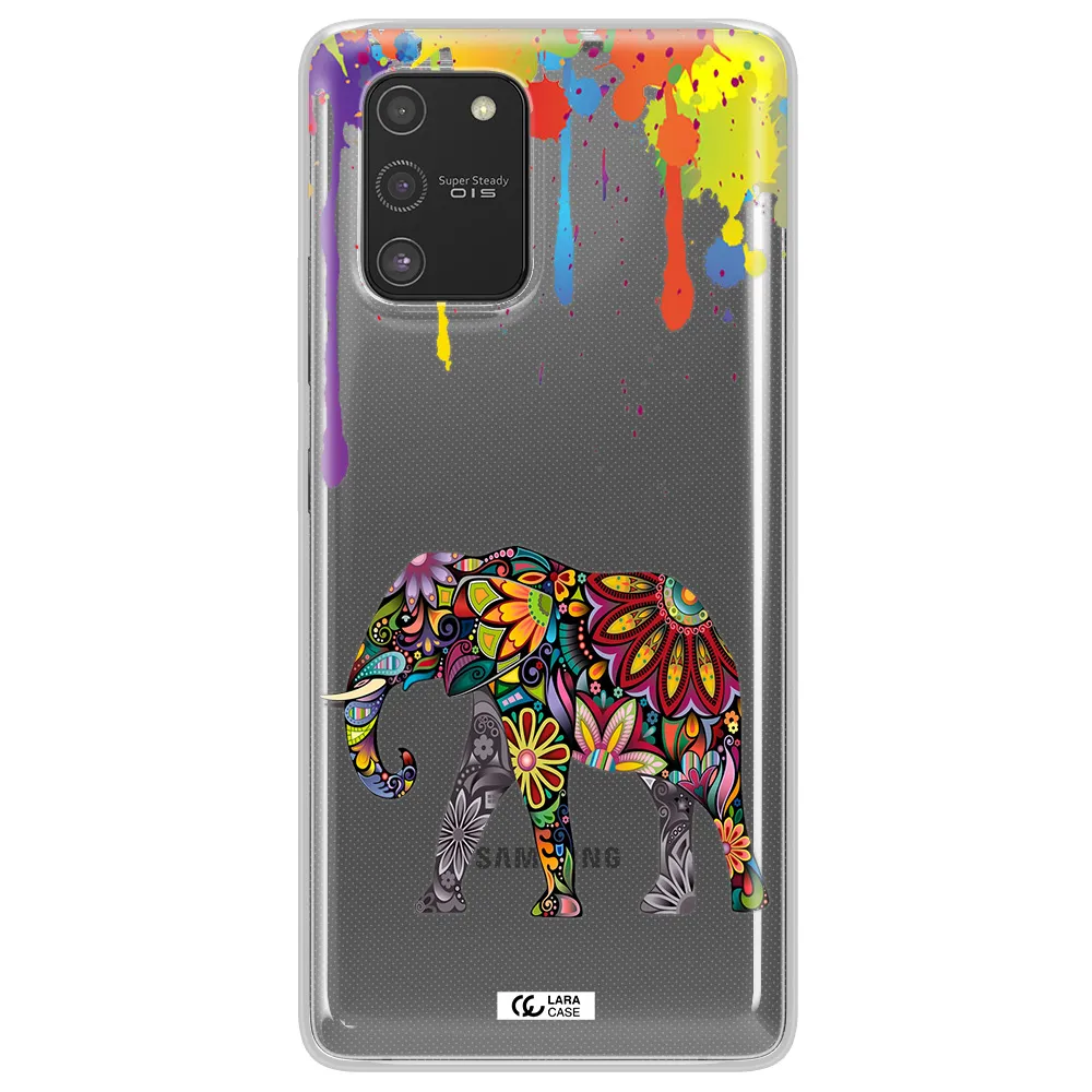 Mandala Elephant Samsung S10 Lite Clear TPU Case