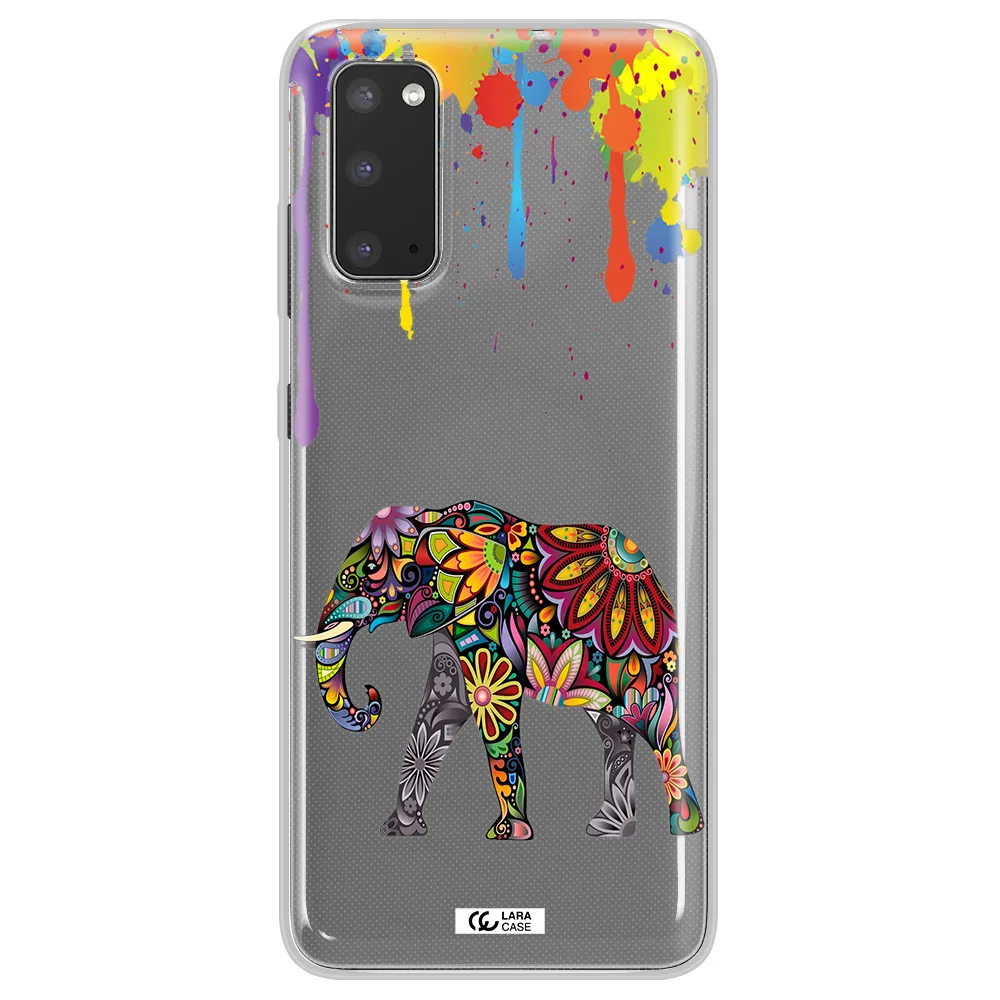 Mandala Elephant Samsung S20 Clear TPU Case