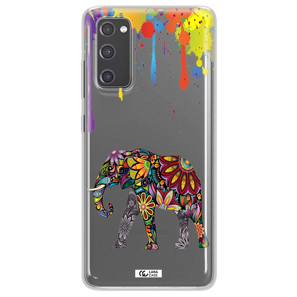 Mandala Elephant Samsung S20 Fe Clear TPU Case