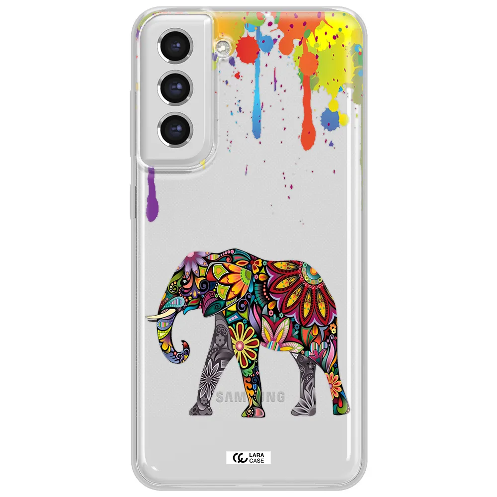 Mandala Elephant Samsung S21 Fe Clear Tpu Case