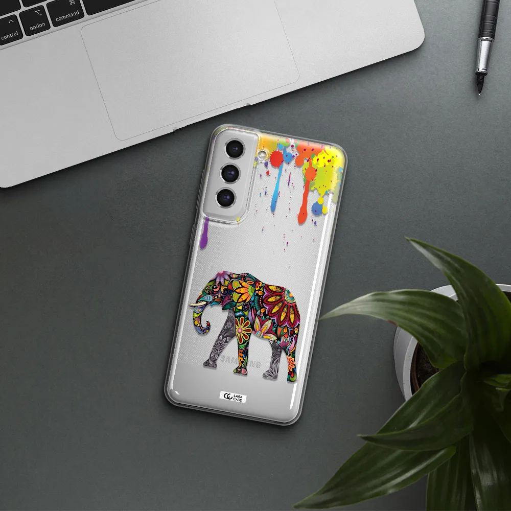 Mandala Elephant Samsung S21 Fe Clear Tpu Case