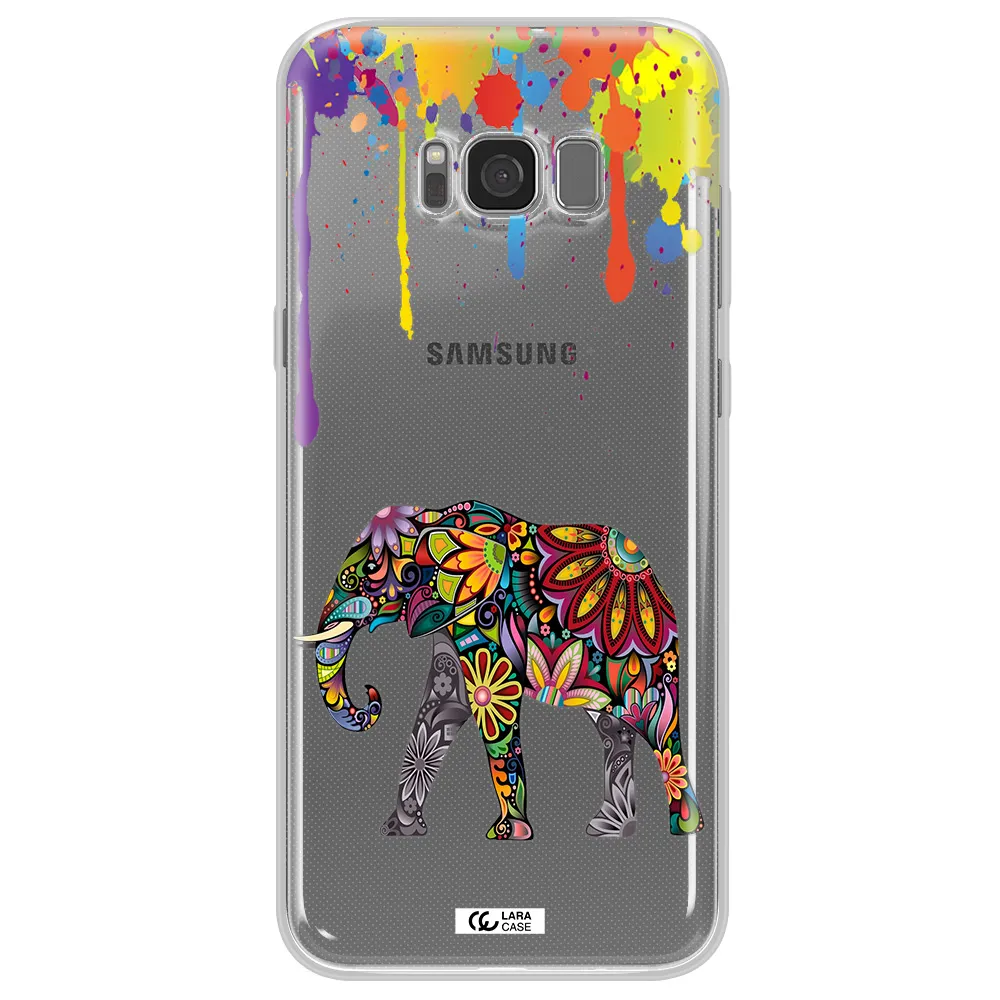 Mandala Elephant Samsung S8 Clear TPU Case