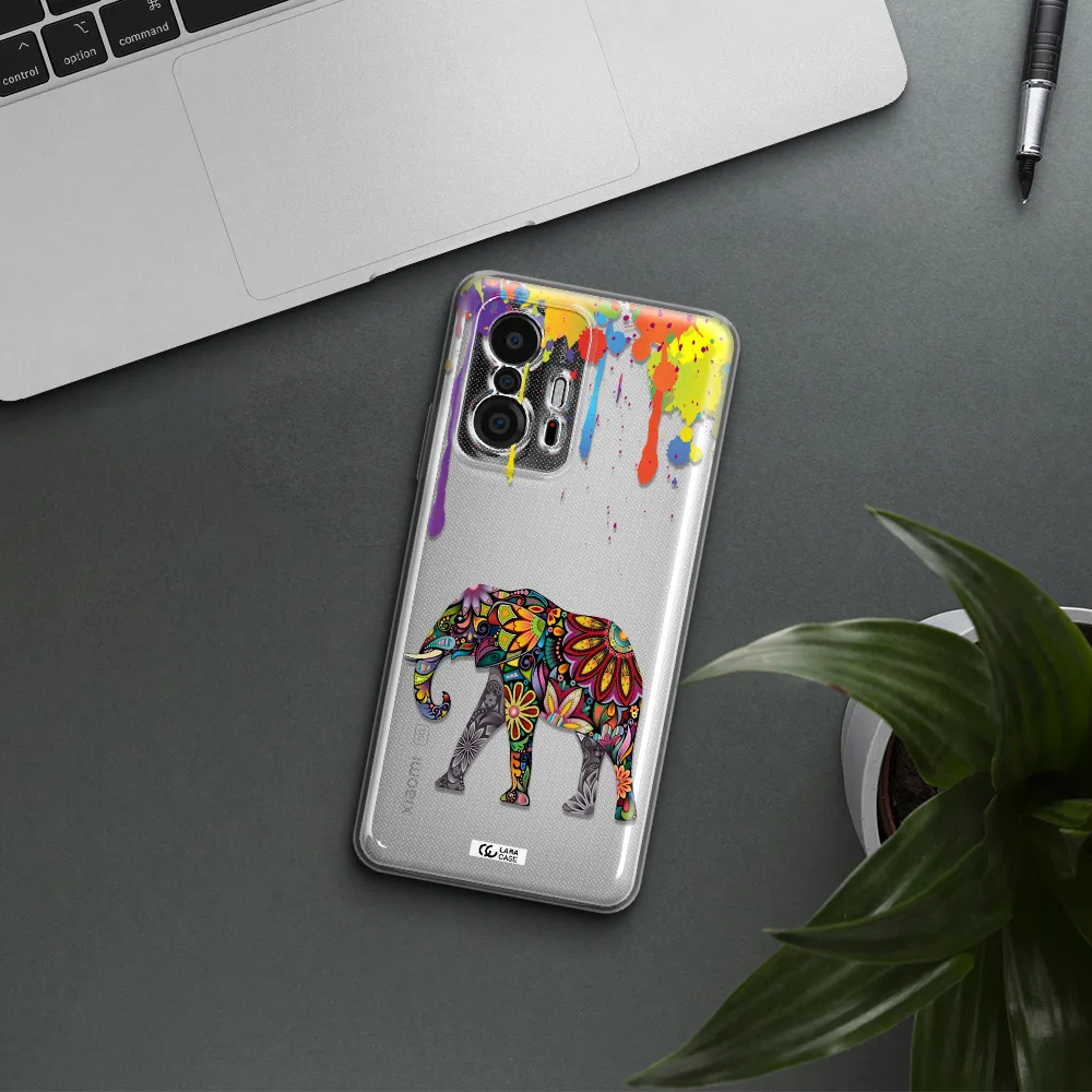 Mandala Elephant Xiaomi 11T Clear Tpu Case