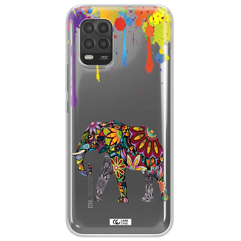 Mandala Elephant Xiaomi Mi 10 Lite Clear TPU Case