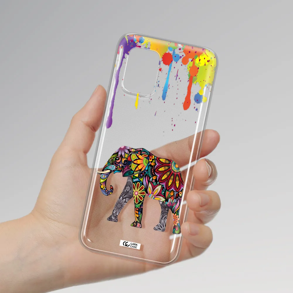 Mandala Elephant Xiaomi Mi 10 Lite Clear TPU Case