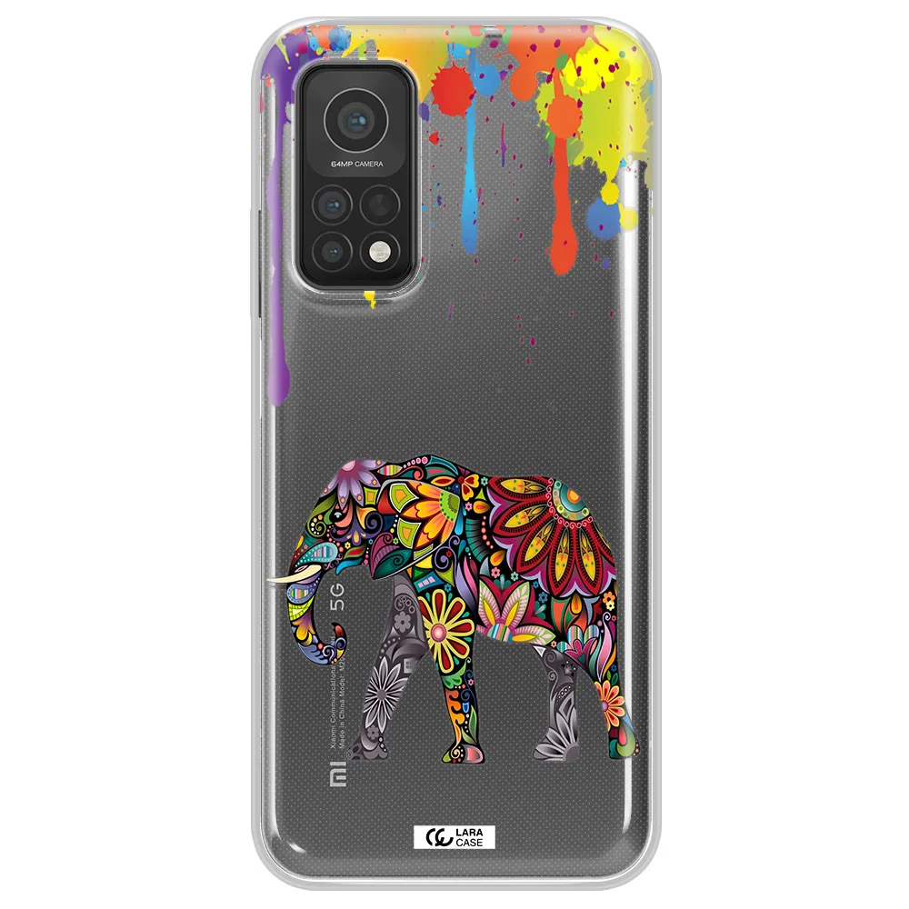 Mandala Elephant Xiaomi Mi 10T Clear TPU Case