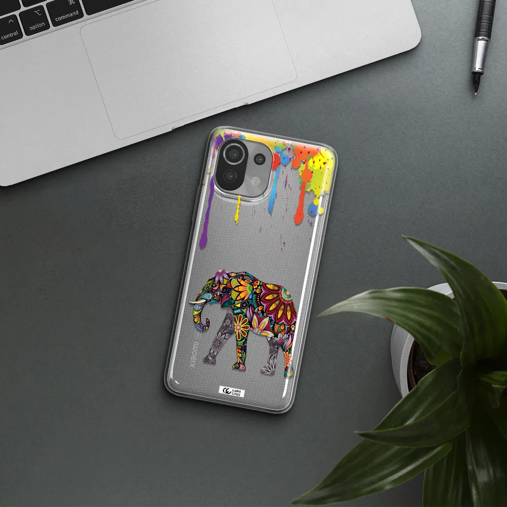 Mandala Elephant Xiaomi Mi 11 Lite Clear TPU Case