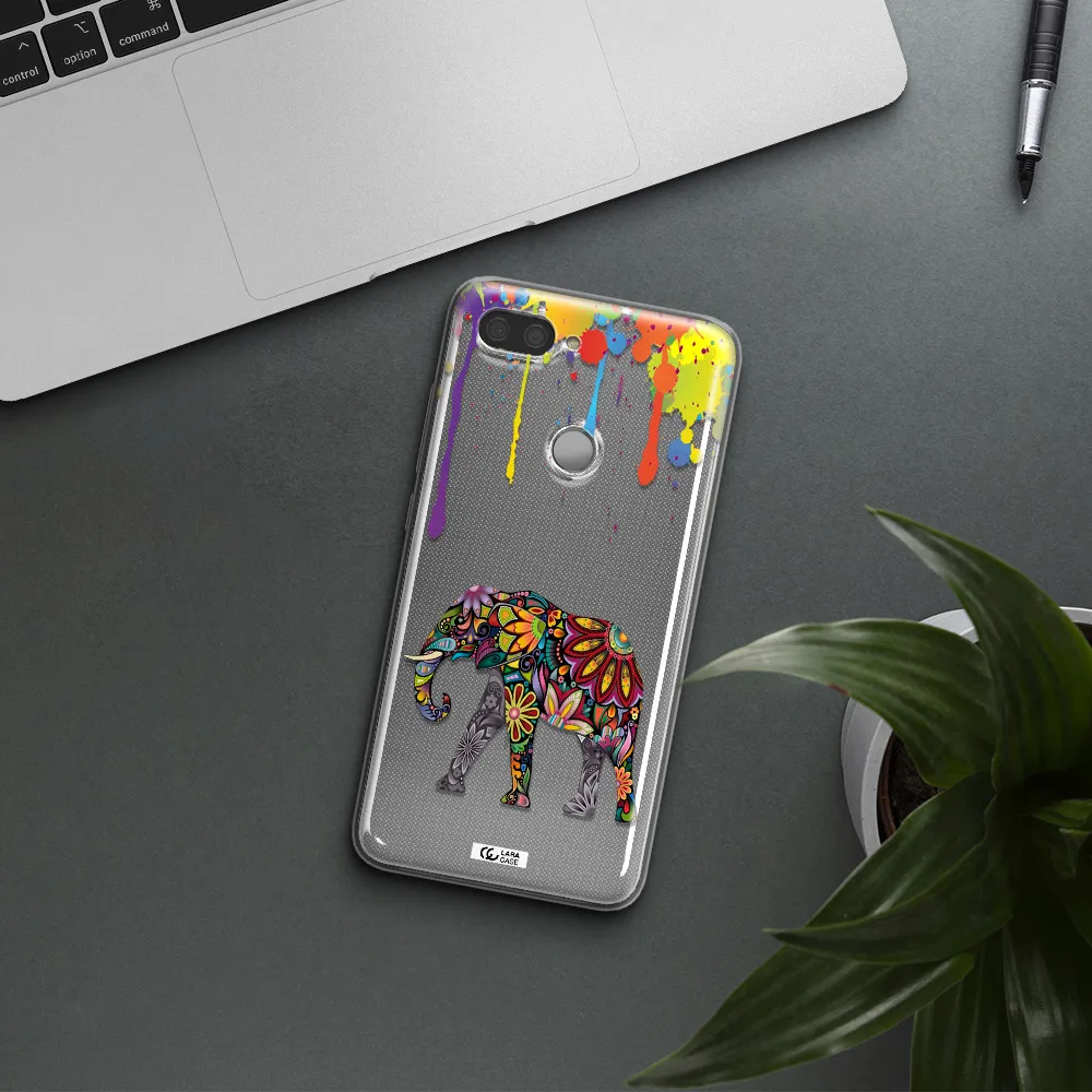 Mandala Elephant Xiaomi Mi 8 Lite Clear TPU Case