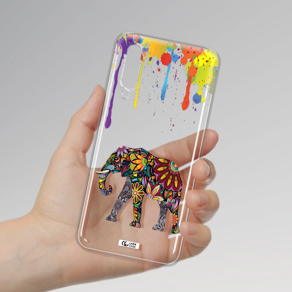 Mandala Elephant Xiaomi Mi 9 Lite Clear Tpu Case