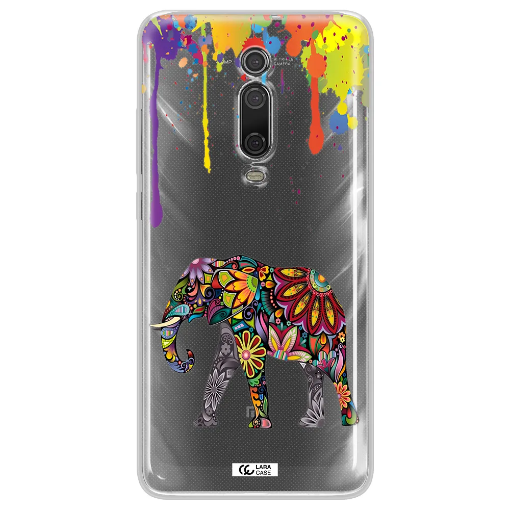 Mandala Elephant Xiaomi Mi 9T Clear TPU Case
