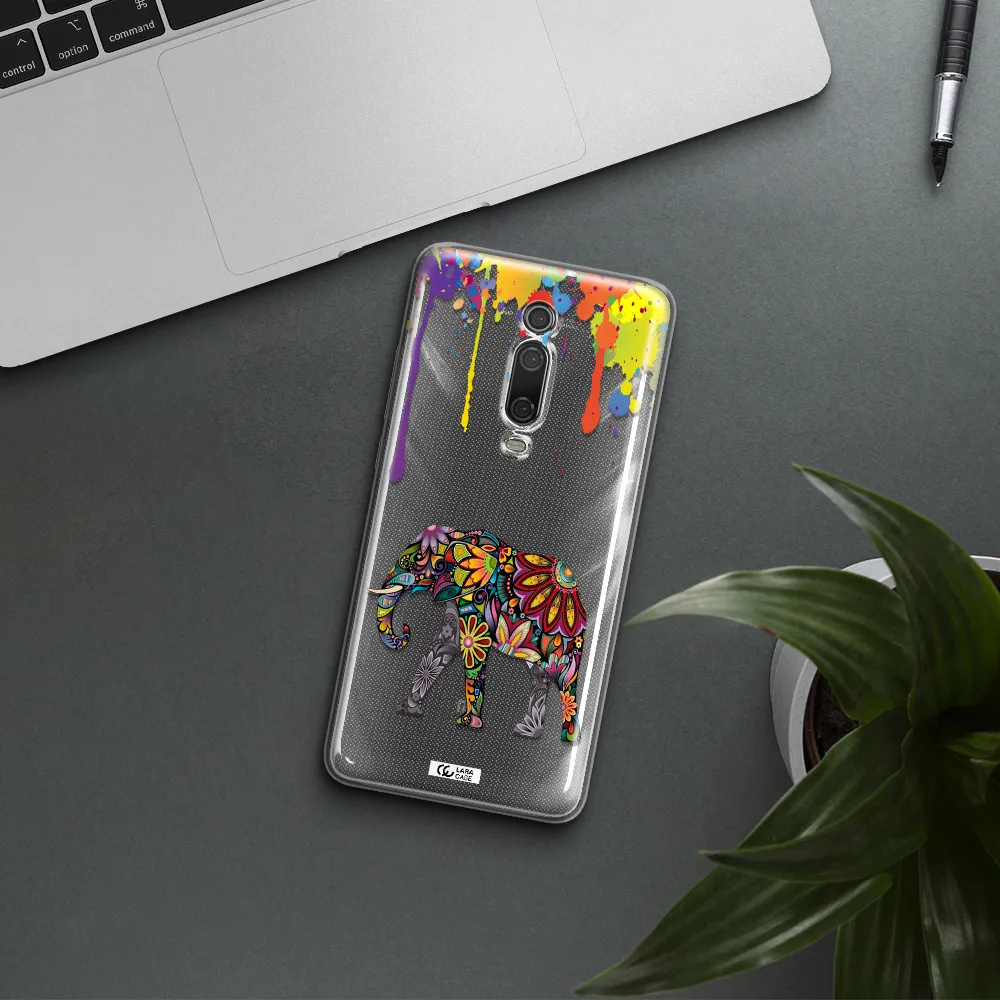 Mandala Elephant Xiaomi Mi 9T Clear TPU Case
