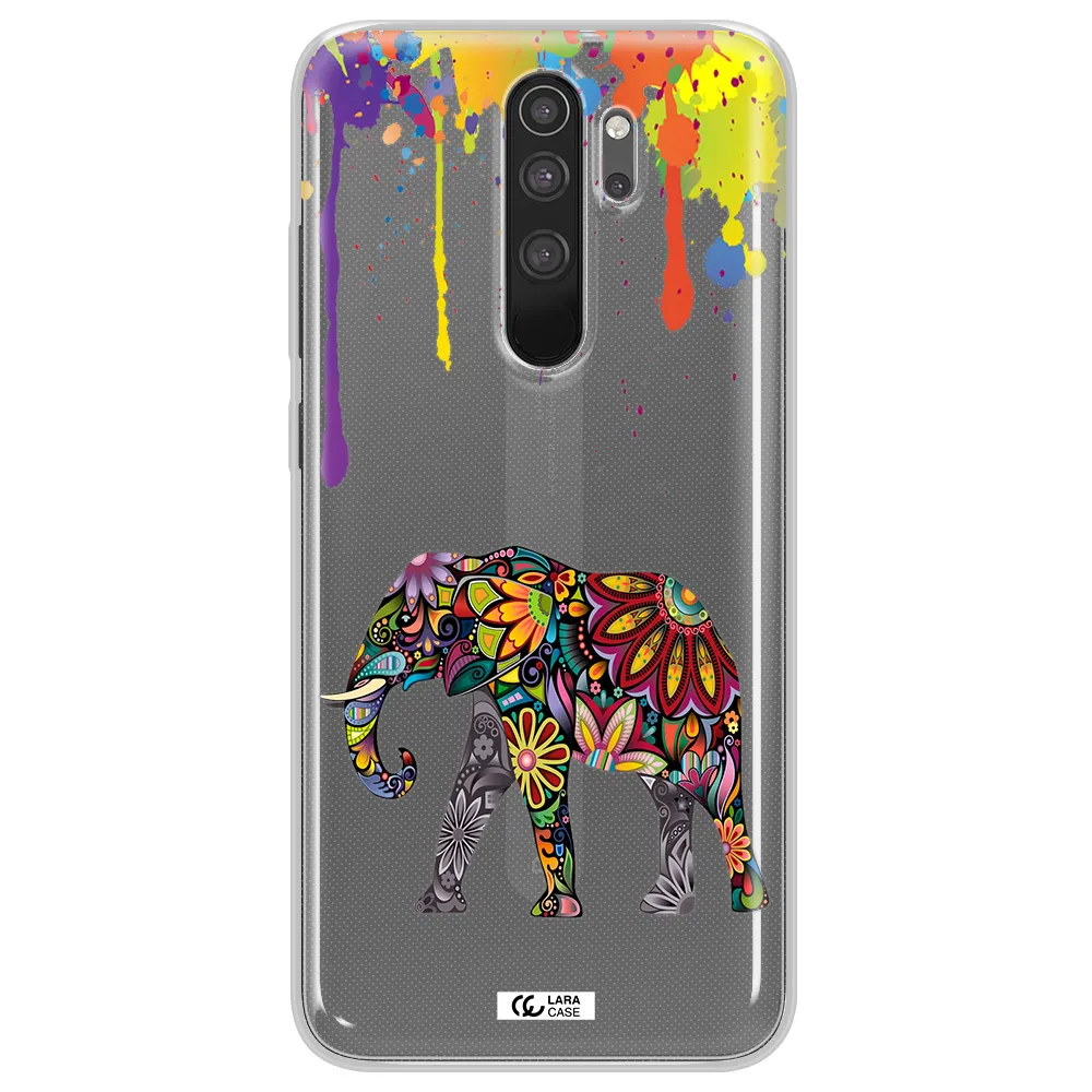Mandala Elephant Xiaomi Note 8 Pro Clear TPU Case