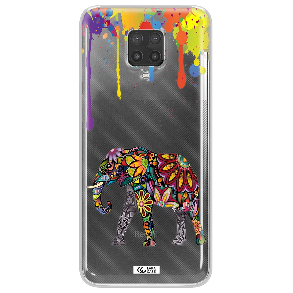 Mandala Elephant Xiaomi Note 9 Pro Clear TPU Case