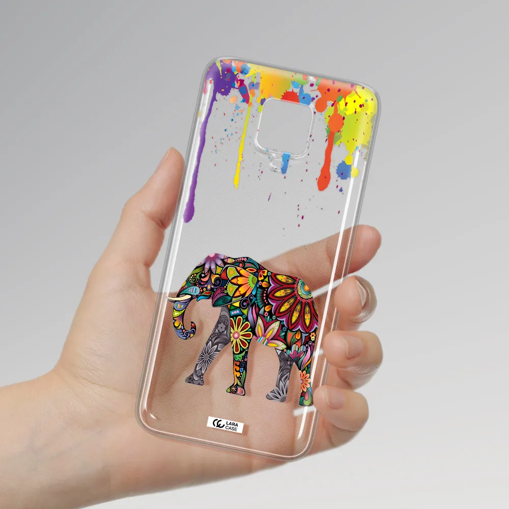Mandala Elephant Xiaomi Note 9 Pro Clear TPU Case