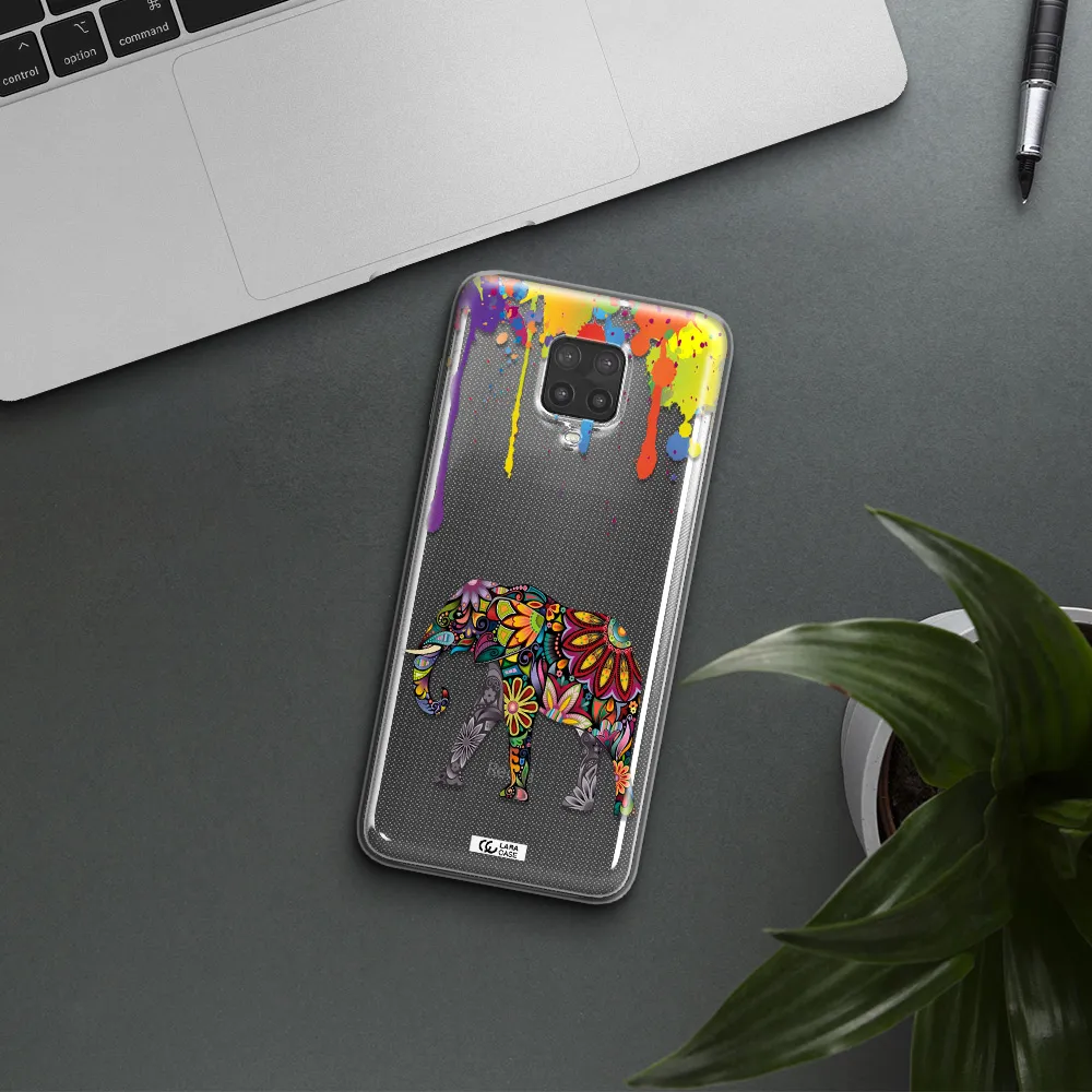 Mandala Elephant Xiaomi Note 9 Pro Clear TPU Case