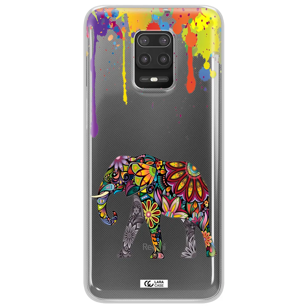 Mandala Elephant Xiaomi Note 9S Clear TPU Case