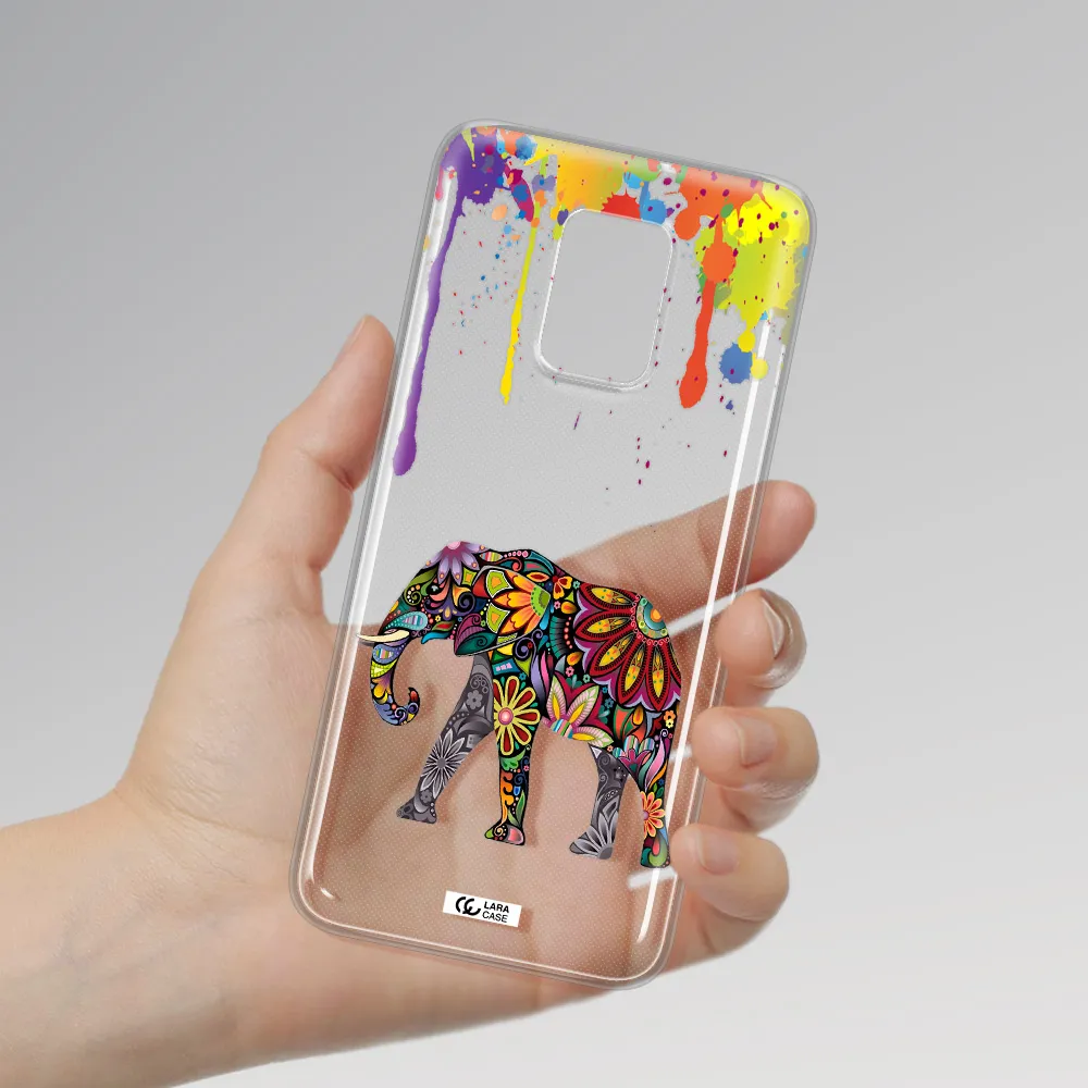 Mandala Elephant Xiaomi Note 9S Clear TPU Case