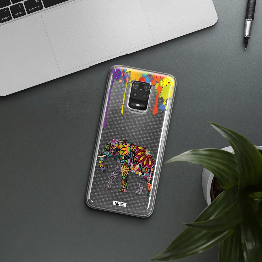 Mandala Elephant Xiaomi Note 9S Clear TPU Case