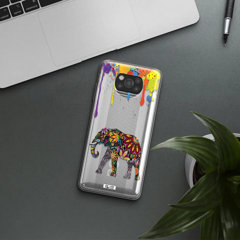 Mandala Elephant Xiaomi Poco X3 Clear TPU Case