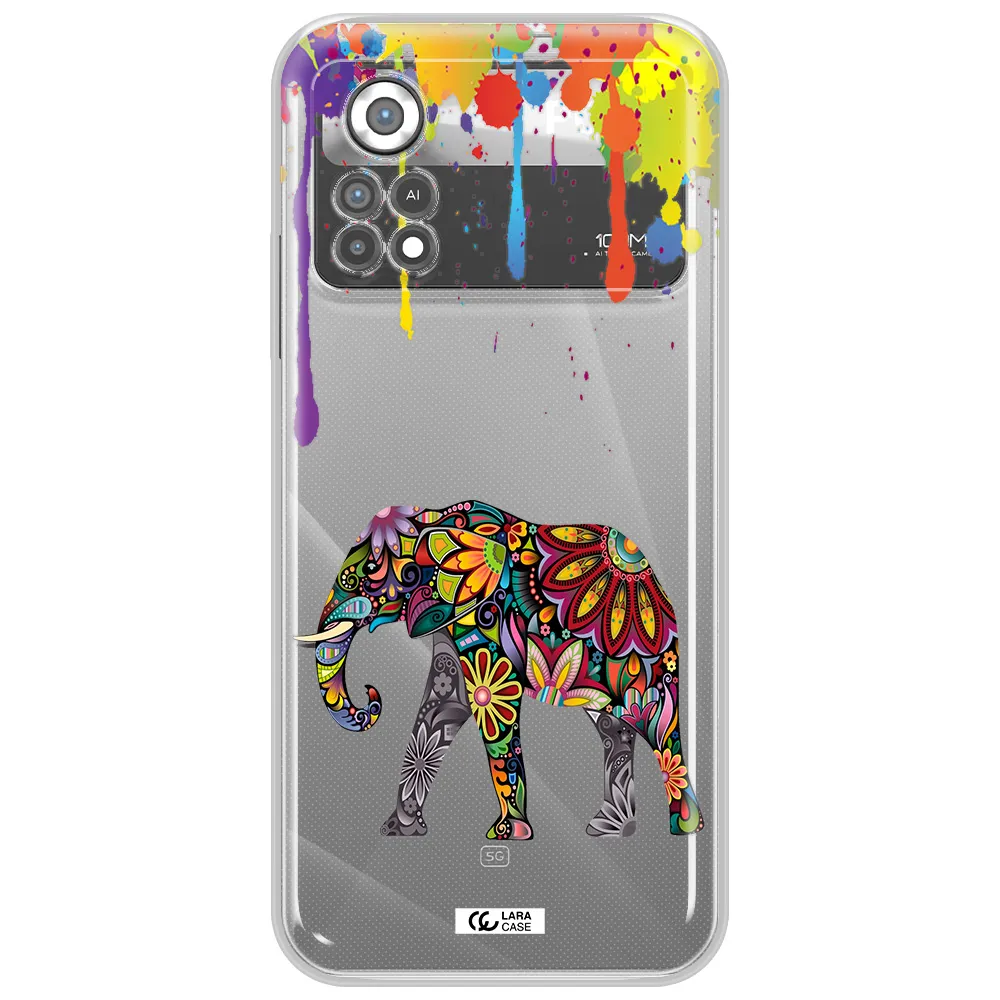 Mandala Elephant Xiaomi Poco X4 Pro Clear TPU Case