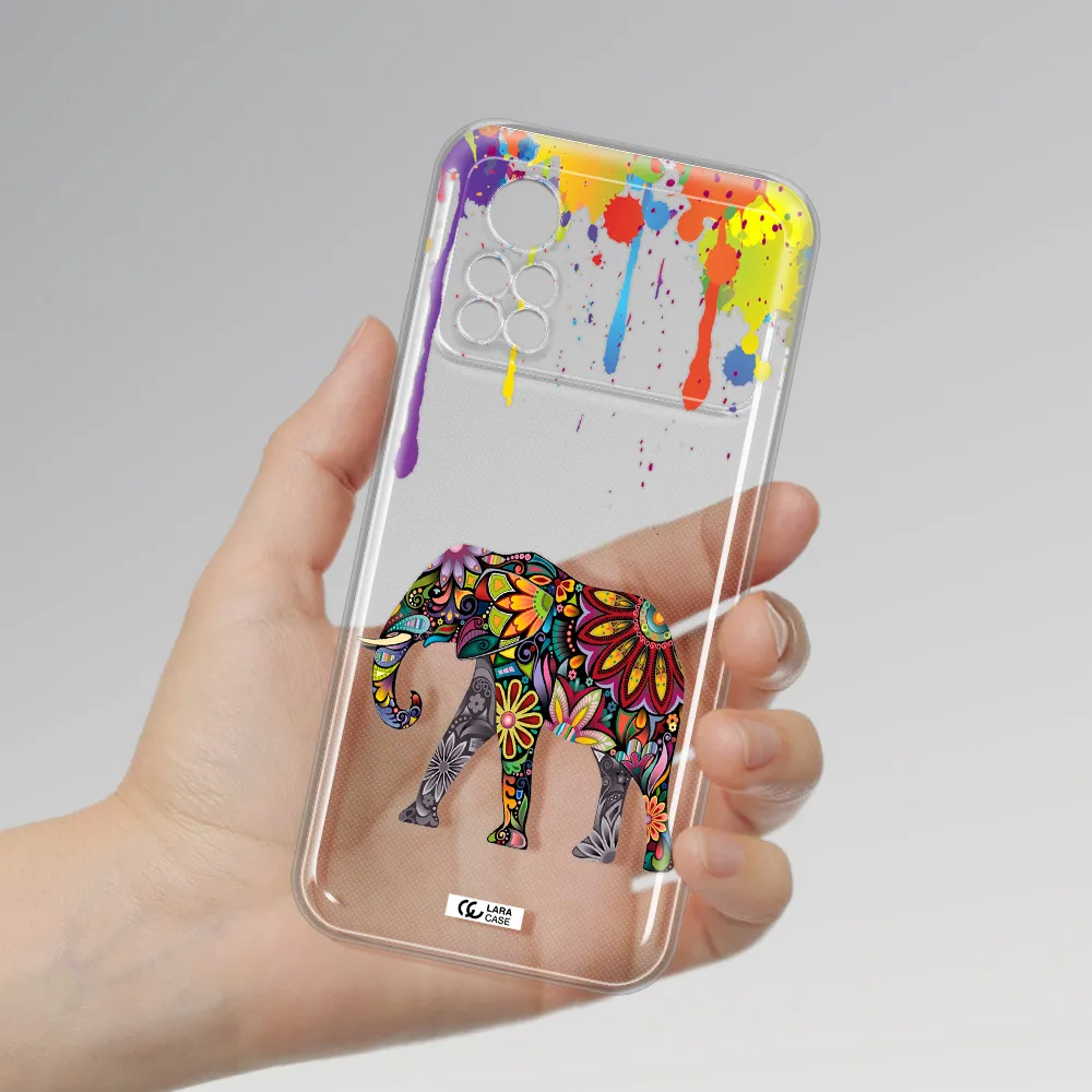 Mandala Elephant Xiaomi Poco X4 Pro Clear TPU Case